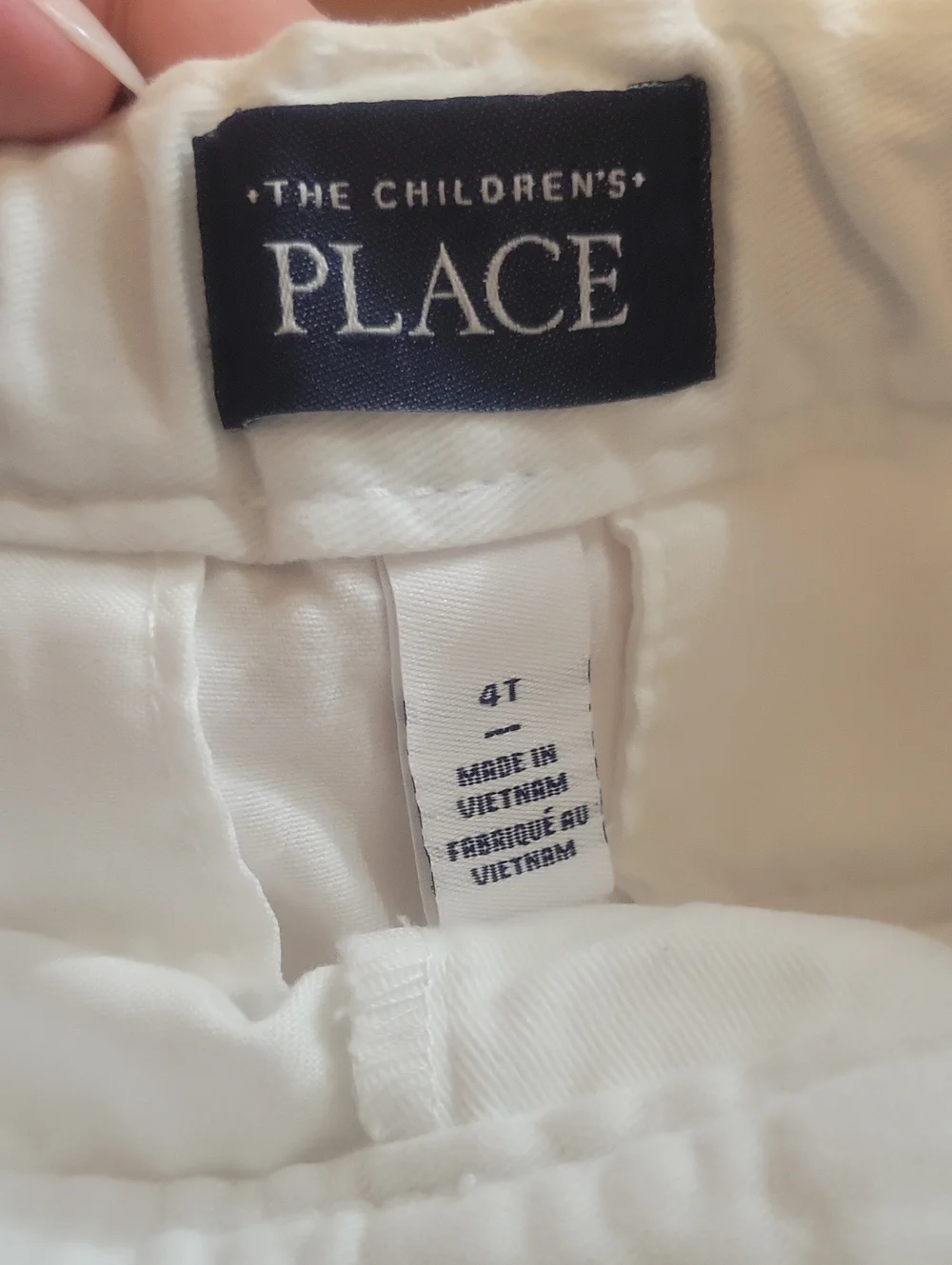 THE CHILDREN'S PLACE Chino Shorts White Size 4T